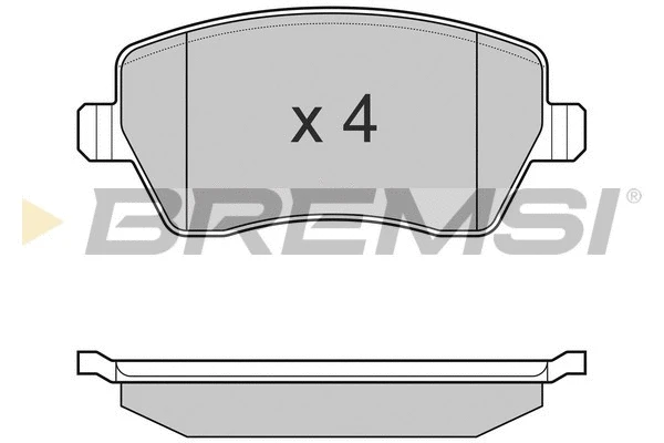 Brake Pad Set, disc brake (BP3026)