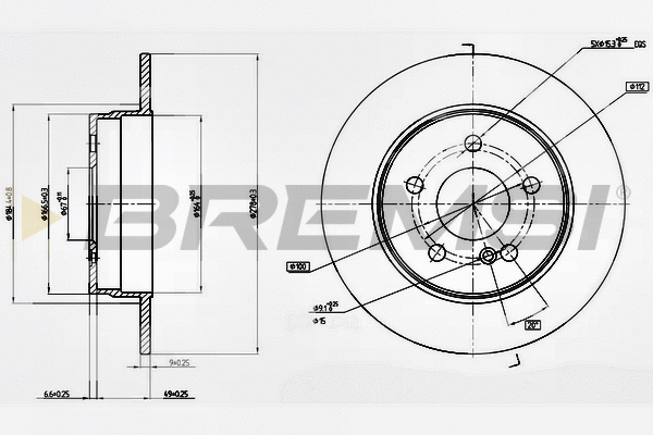 Brake Disc (CD7689S)