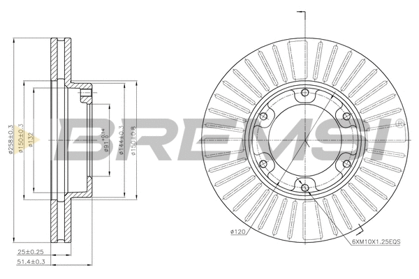 Brake Disc (CD6882V)