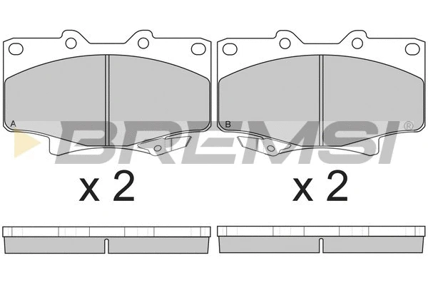 Brake Pad Set, disc brake (BP2623)