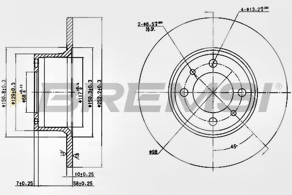 Brake Disc (CD6035S)