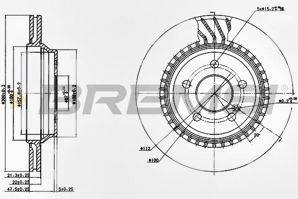 Brake Disc (CD7457V)