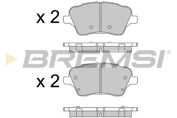 Brake Pad Set, disc brake (BP3545)
