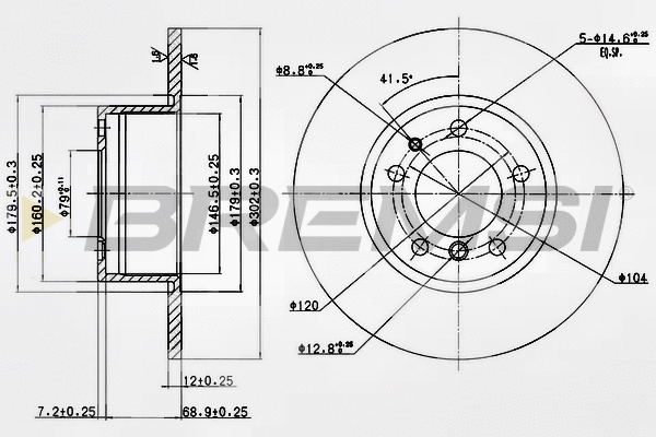 Brake Disc (CD6210S)