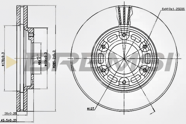 Brake Disc (CD6991V)