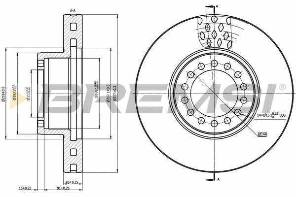 Brake Disc (CD5319V)