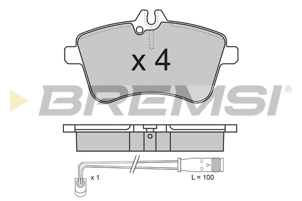 Brake Pad Set, disc brake (BP3172)