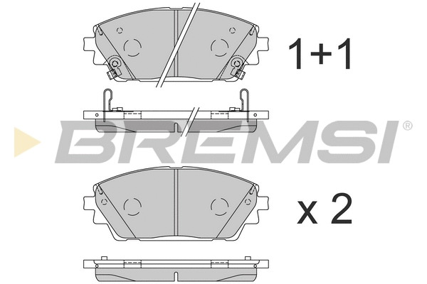 Brake Pad Set, disc brake (BP3861)