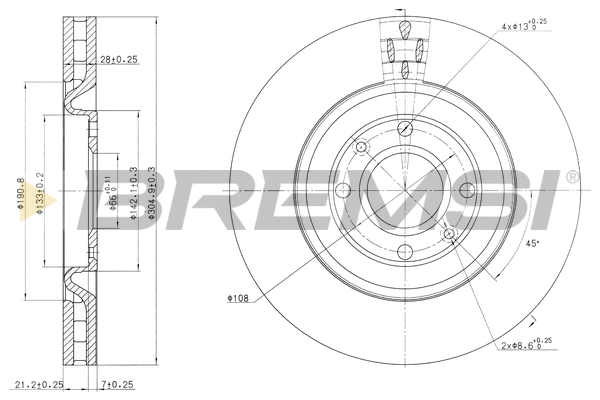 Brake Disc (CD7065V)