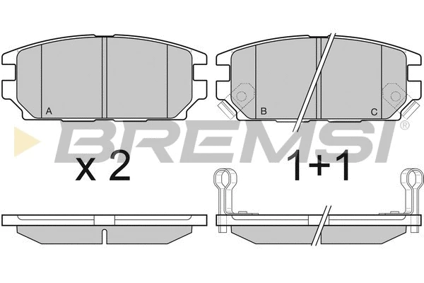 Brake Pad Set, disc brake (BP3034)