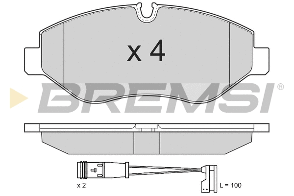 Brake Pad Set, disc brake (BP3292)