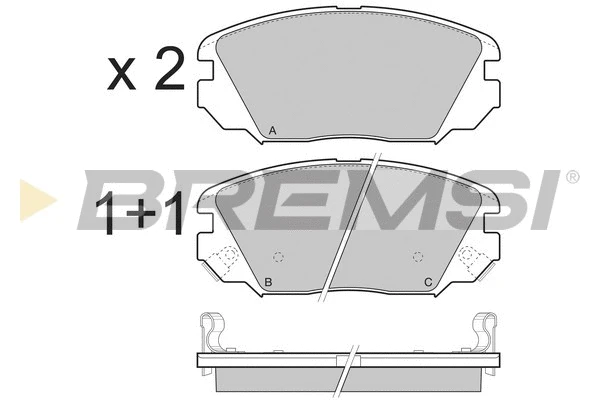 Brake Pad Set, disc brake (BP3401)