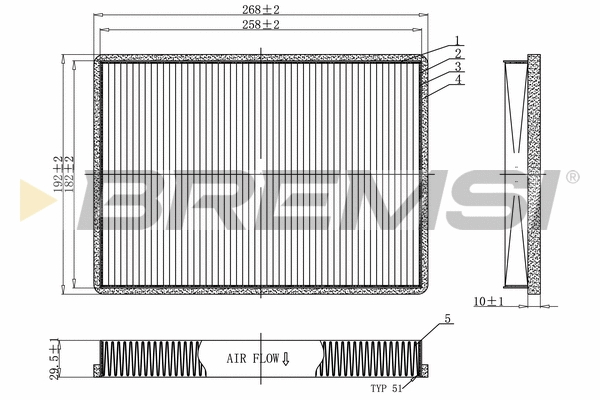 Filter, cabin air (FC1941C)