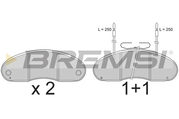Brake Pad Set, disc brake (BP7242)