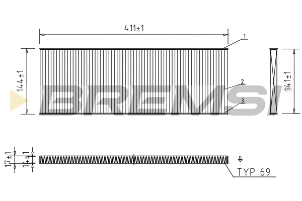 Filter, cabin air (FC1532)