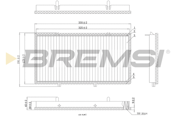 Filter, cabin air (FC0998)