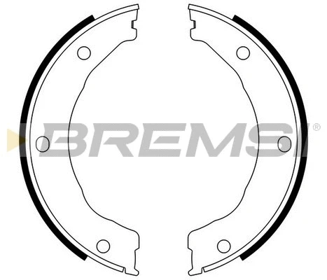 Brake Shoe Set, parking brake (GF0246)