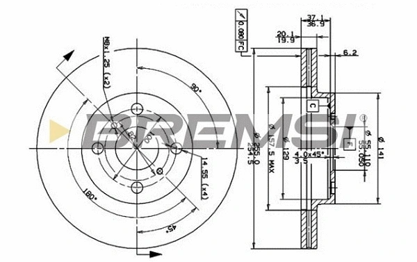 Brake Disc (CD7149V)