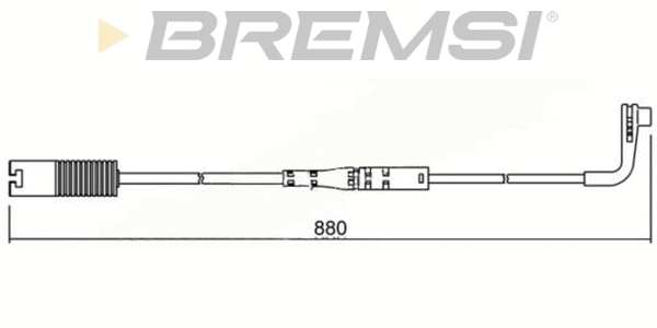 Warning Contact, brake pad wear (WI0617)