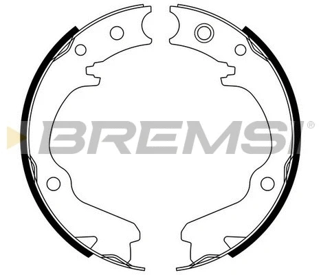 Brake Shoe Set, parking brake (GF0891)