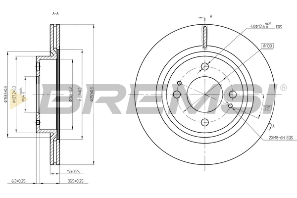 Brake Disc (CD8467V)