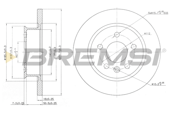 Brake Disc (CD6547S)