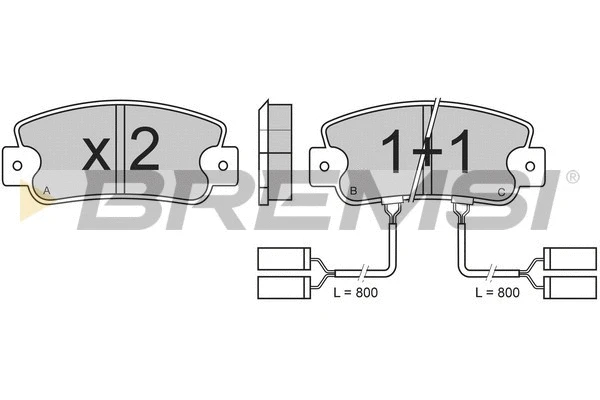 Brake Pad Set, disc brake (BP2336)