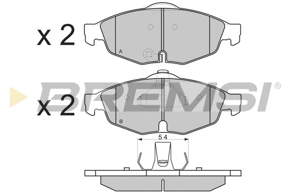 Brake Pad Set, disc brake (BP3346)
