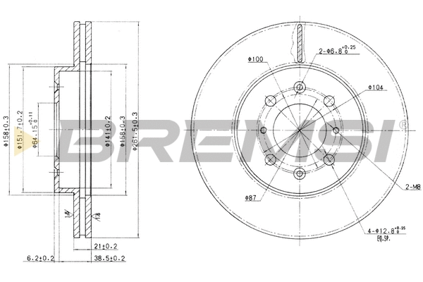 Brake Disc (CD7510V)