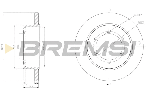 Brake Disc (CD5369S)