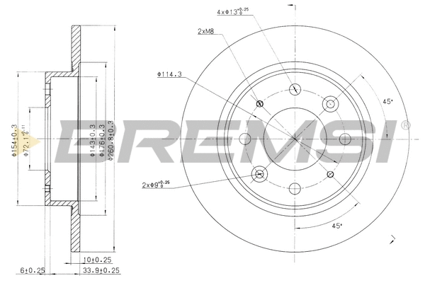 Brake Disc (CD7395S)