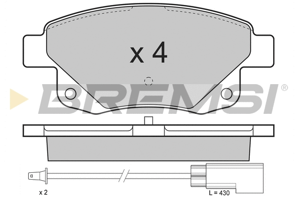 Brake Pad Set, disc brake (BP3275)