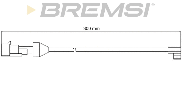 Warning Contact, brake pad wear (WI0902)