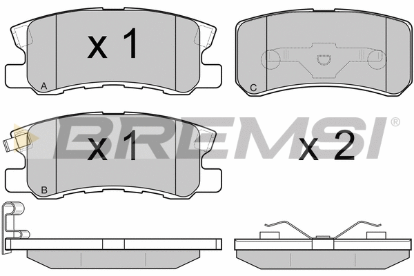 Brake Pad Set, disc brake (BP2965)