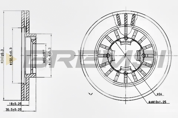 Brake Disc (CD6465V)