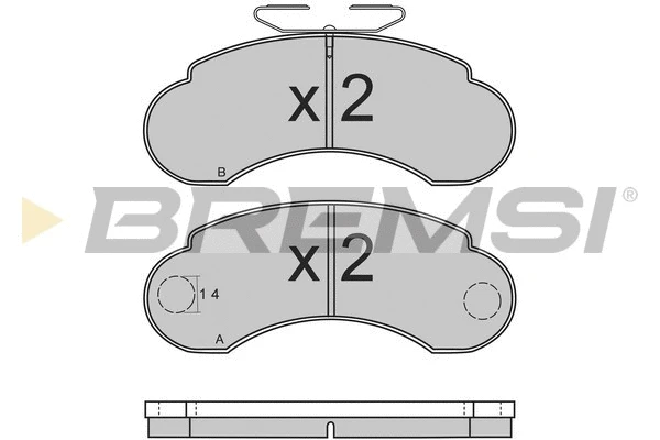 Brake Pad Set, disc brake (BP2566)