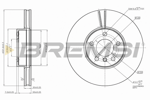 Brake Disc (CD7714V)
