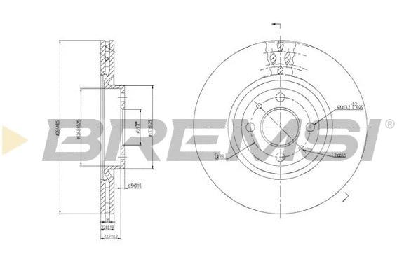 Brake Disc (CD6252V)