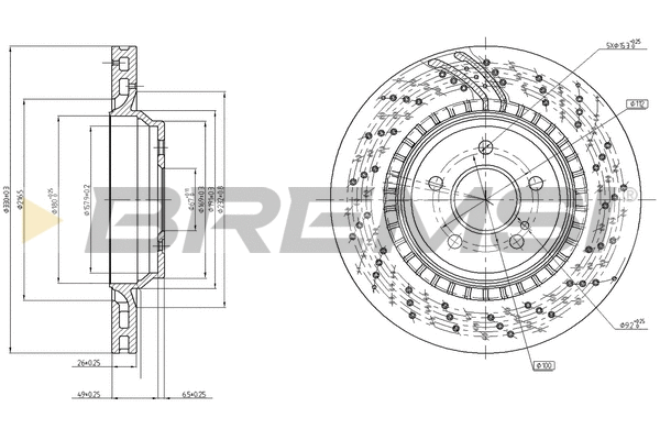 Brake Disc (CD8177V)