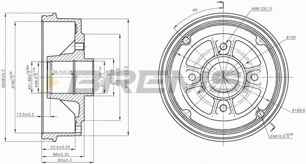 Brake Drum (CR5395)