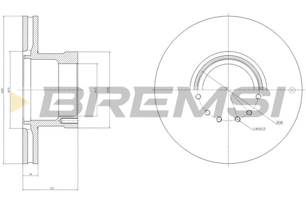 Brake Disc (CD5255V)