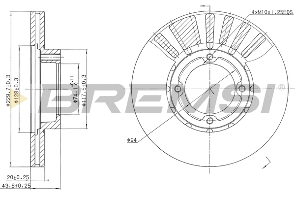 Brake Disc (CD6808V)