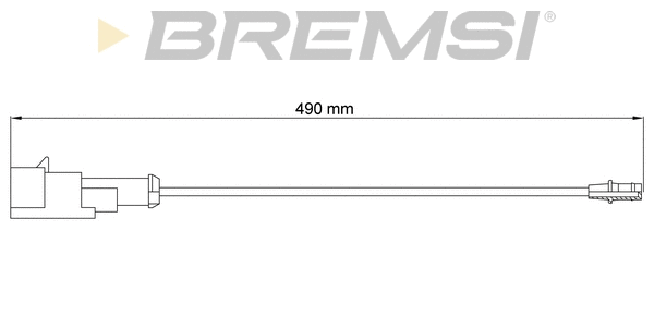 Warning Contact, brake pad wear (WI0792)