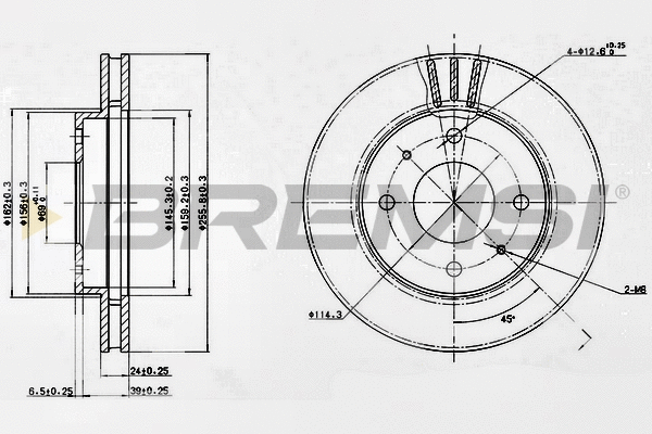 Brake Disc (CD6885V)