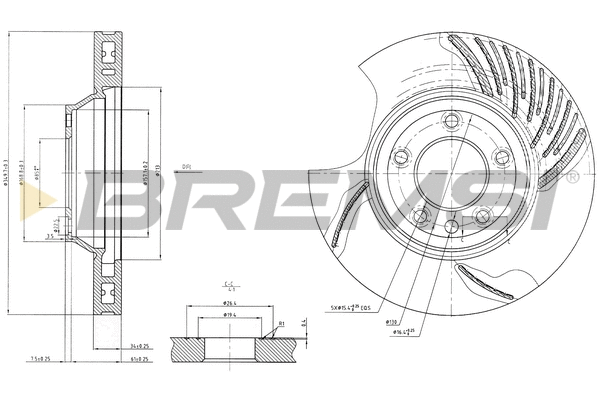 Brake Disc (CD7408VLS)