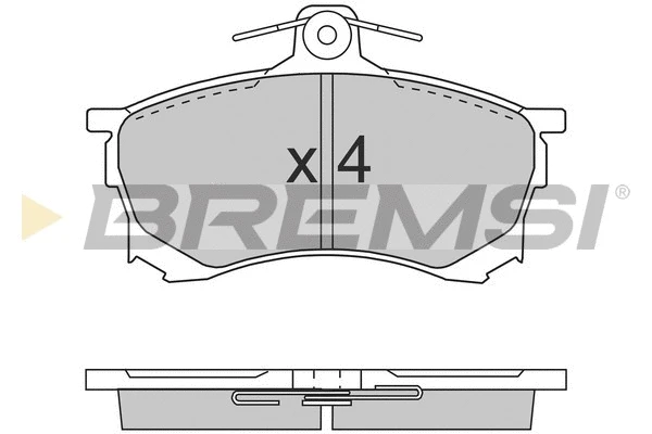 Brake Pad Set, disc brake (BP2700)