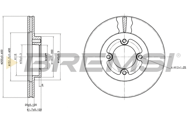 Brake Disc (CD6415V)