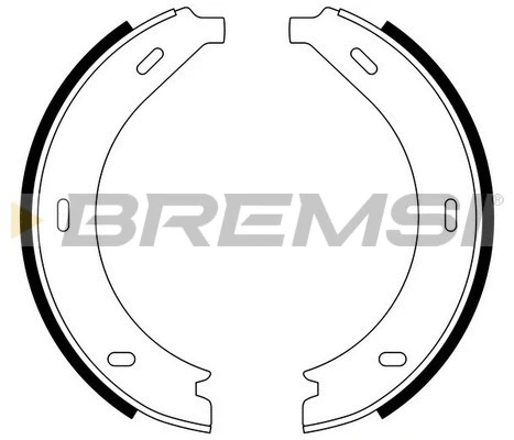 Brake Shoe Set, parking brake (GF0305)