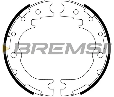 Brake Shoe Set, parking brake (GF0986)