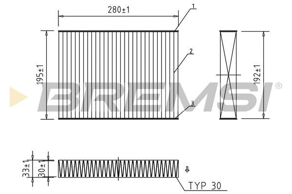 Filter, cabin air (FC0470A)